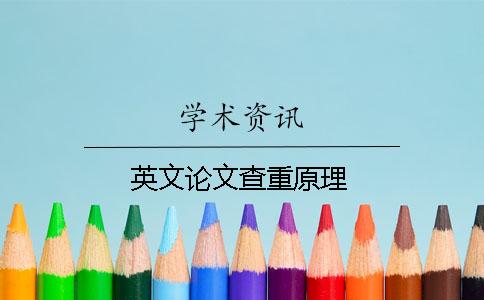 英文论文查重原理